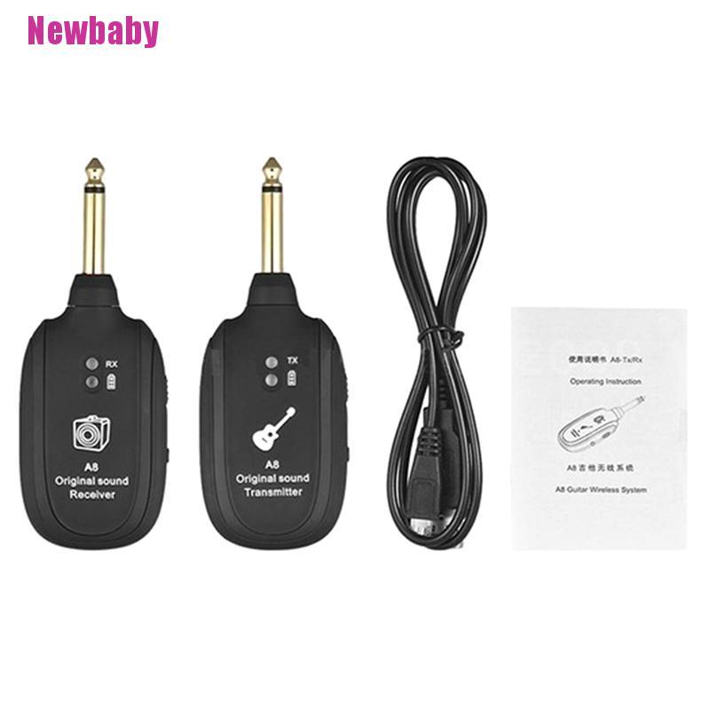 Thiết Bị Thu Phát Tín Hiệu Đàn Guitar Điện Không Dây UHF Cổng Sạc USB