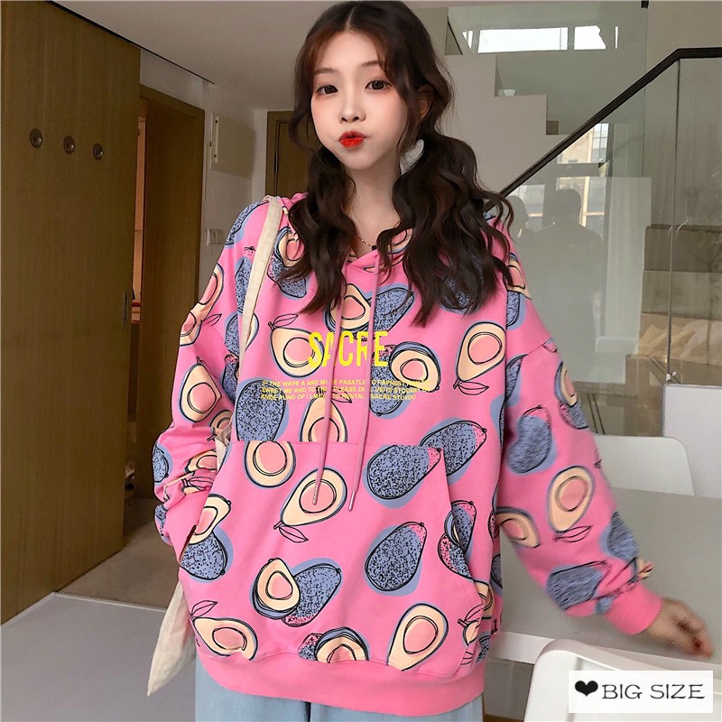 Sale 69% Áo hoodie form rộng phong cách Hàn Quốc trẻ trung dành cho nữ, Giá gốc 235000đ- 25C26 | BigBuy360 - bigbuy360.vn