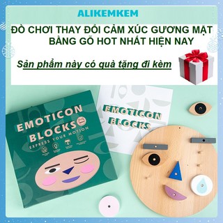 Đồ Chơi Ghép Hình Cảm Xúc Khuôn Mặt Bằng Gỗ [𝟮𝟬𝟮𝟭] Bộ Đồ Chơi Trẻ Em Thông Minh