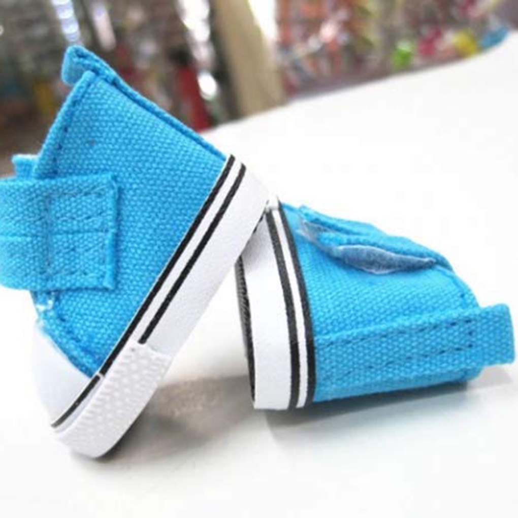 Đôi giày vải canvas phong cách thể thao 5cm dành cho búp bê trẻ em