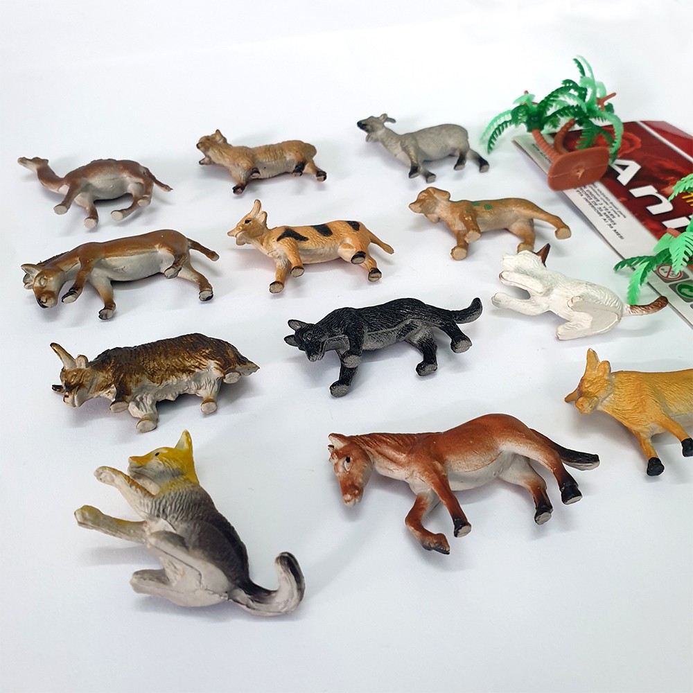 Đồ chơi 12 mô hình thế giới động vật New4all Animal Farm World cho bé 3 tuổi học tập, nhập vai và phát triển trí não