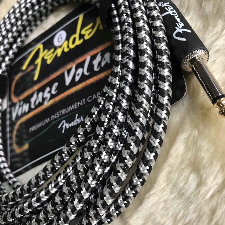 Dây jack Fender 6ly chuyên cho đàn guitar, micaro -  Dây 6m tặng phím gãy khi đặt hàng