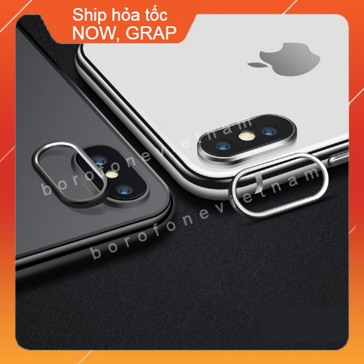 [Mã SKAMLTSM9 giảm 10% đơn 99K] Bộ Viền Nhôm Bảo Vệ Camera + Nút Chống Bụi Tai Nghe Cho Iphone X/XS MAX/XS