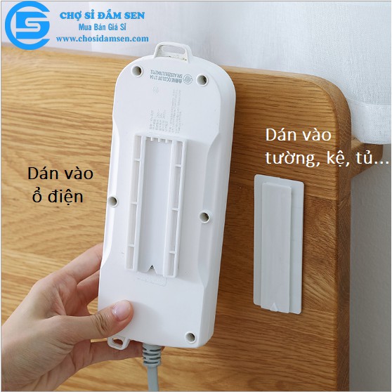 Bộ dụng cụ  vỉ treo cố định ổ cắm điện trượt thẳng siêu tiện dụng an toàn cho bé G77-TreoOCD-Vi