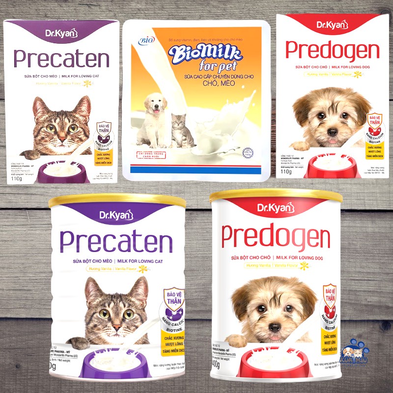 Sữa bổ sung dinh dưỡng cho chó mèo Bio Milk, Precaten,Predodogen-Kún Miu Cầu Giấy