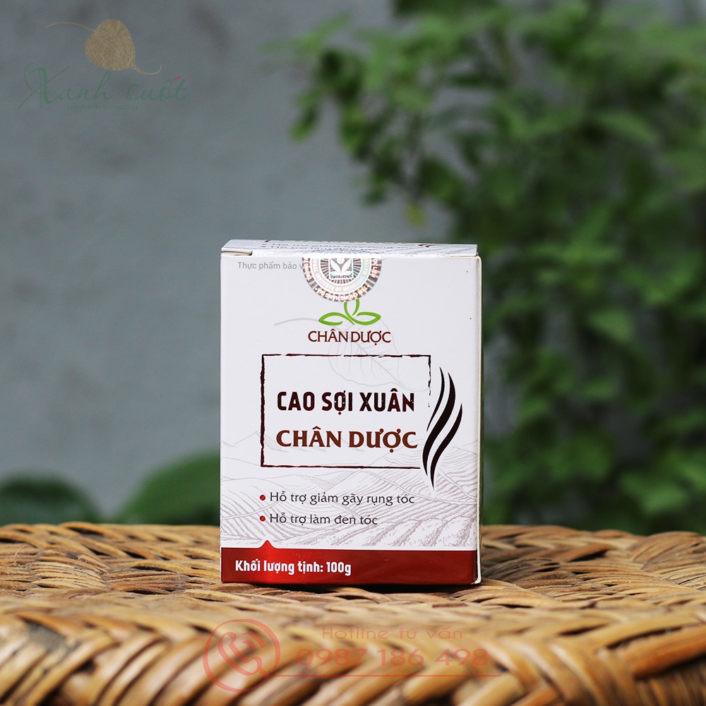 [Chân Dược] Cao Thảo Dược- Sợi Xuân- Cao Hà Thủ Ô Đỏ-Giúp Trẻ Hóa, Đen Tóc, Giảm Gãy Tóc,- Fo-ti/ He Shou Wu [Xanh Suốt]