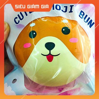 Đồ chơi squishy bánh mặt gấu lè lưỡi kèm bao bì-đồ chơi giải trí-đồ chơi trong phòng