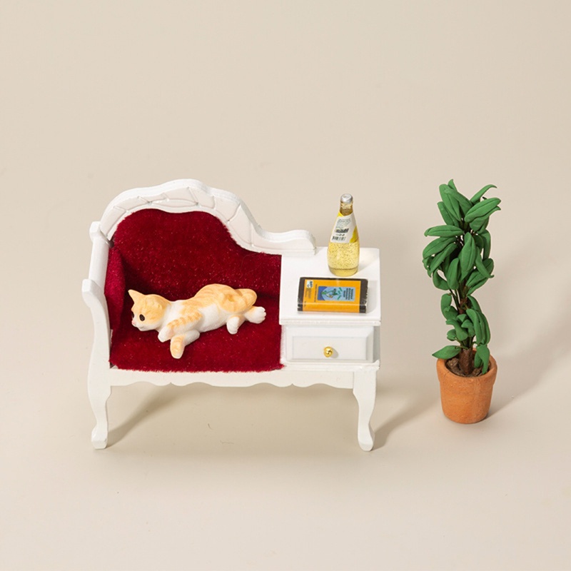 Ghế Sofa Đồ Chơi Mini Tỉ Lệ 1 / 12 Cho Nhà Búp Bê