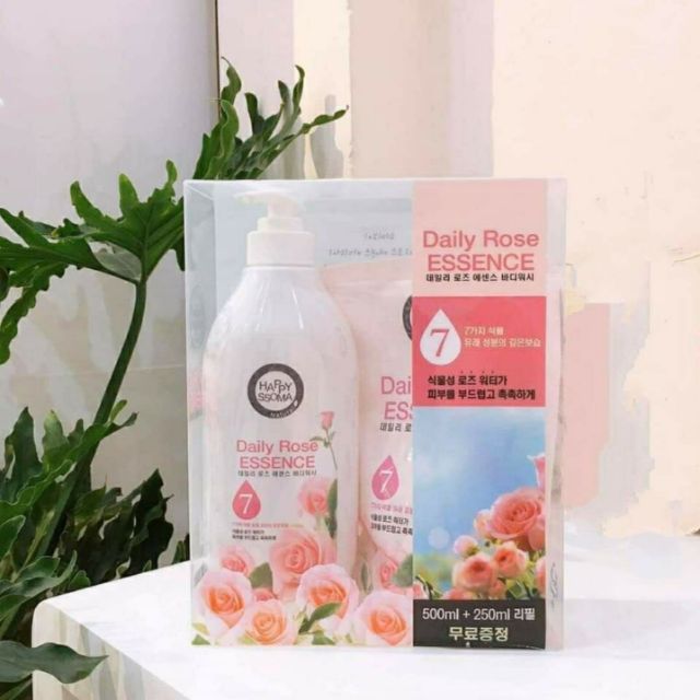 Sữa tắm Happy SSOMA DAILY ROSE _ 250K/750ml