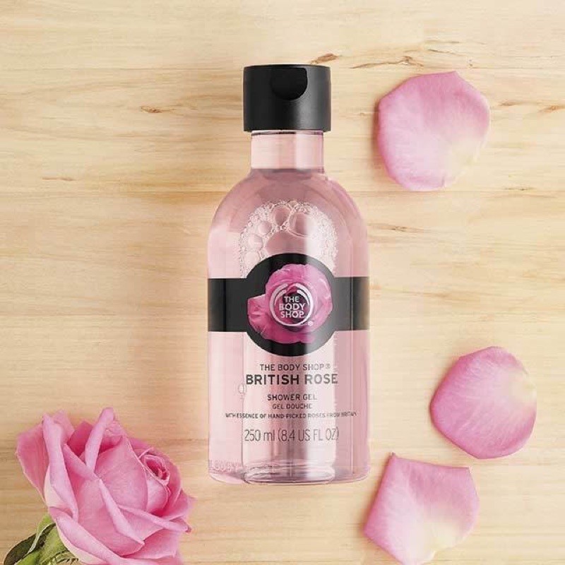 [AUTH-ĐỦ BILL] SỮA TẮM THE BODY SHOP BRITISH ROSE CHAI 250ml