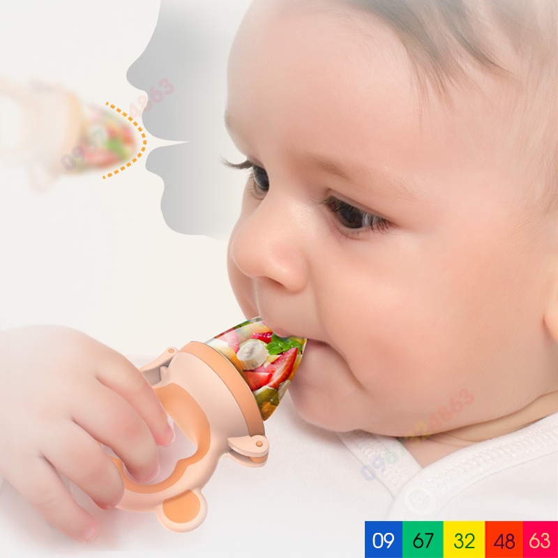 Túi nhai ăn dặm VCOOL CAO CẤP cho bé, núm nhai ăn dặm VCOOL CAO CẤP cho bé