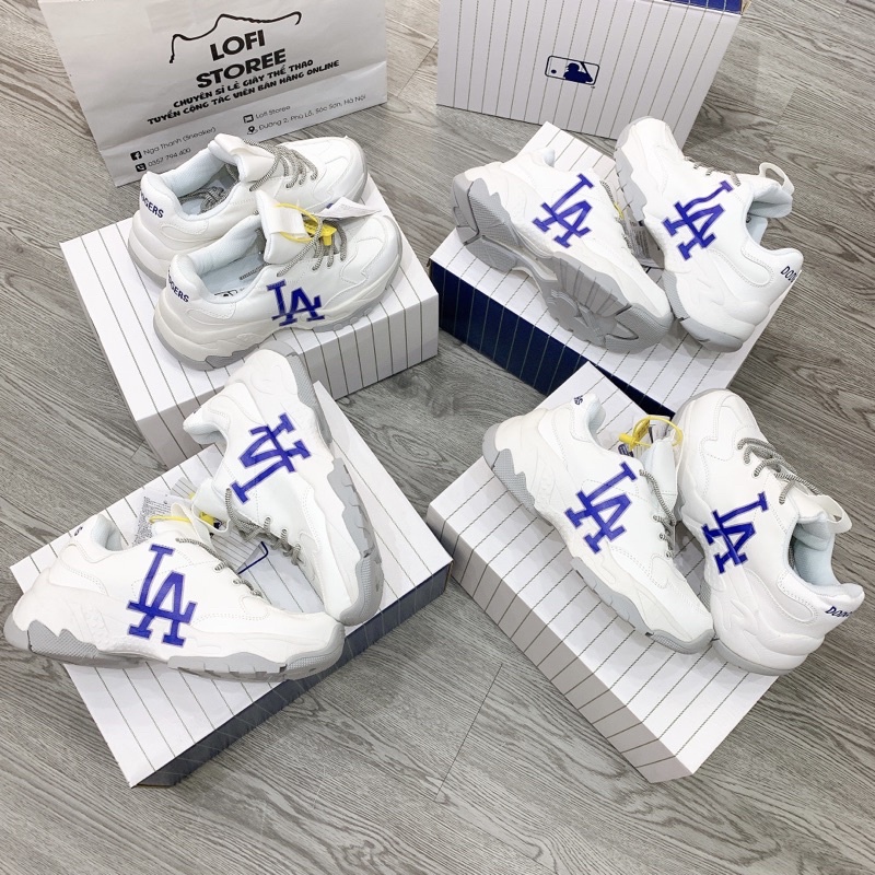 [FULL BOX - ẢNH THẬT] Giày M.L.B LA Hàng Cao Cấp Full box, túi giấy 𝐌𝐋𝐁 - Giày Thể Thao Nam Nữ Hot Trend Tăng Chiều Cao