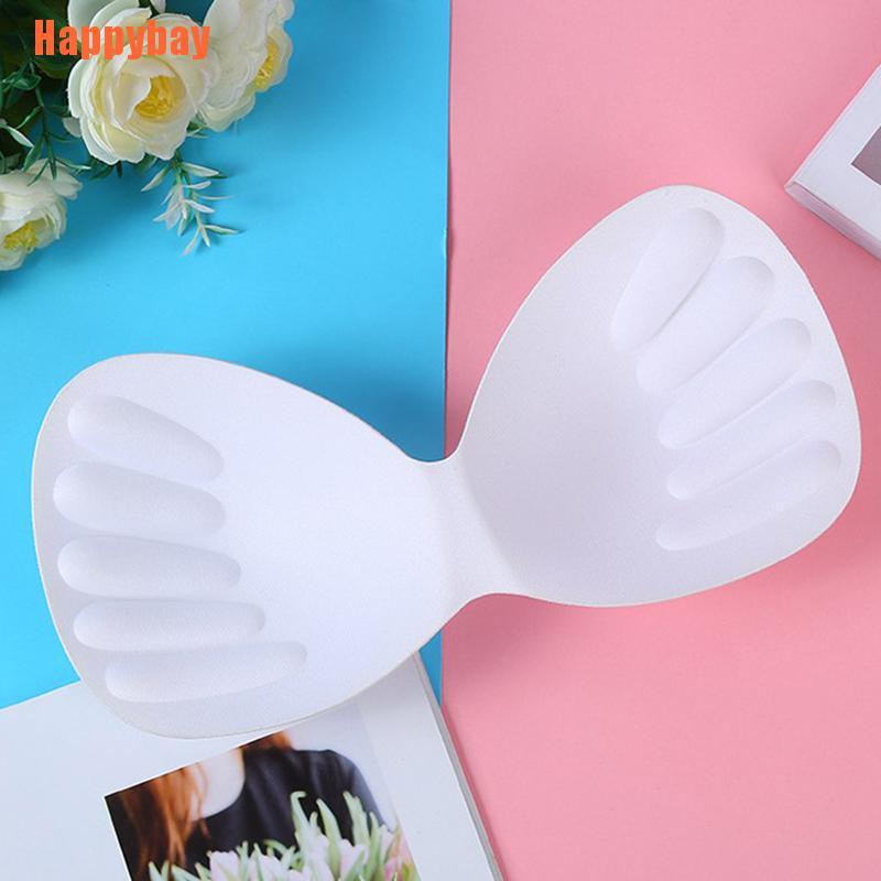 1pair Women Puff Inserts Sponge Foam Bra Pads Breast