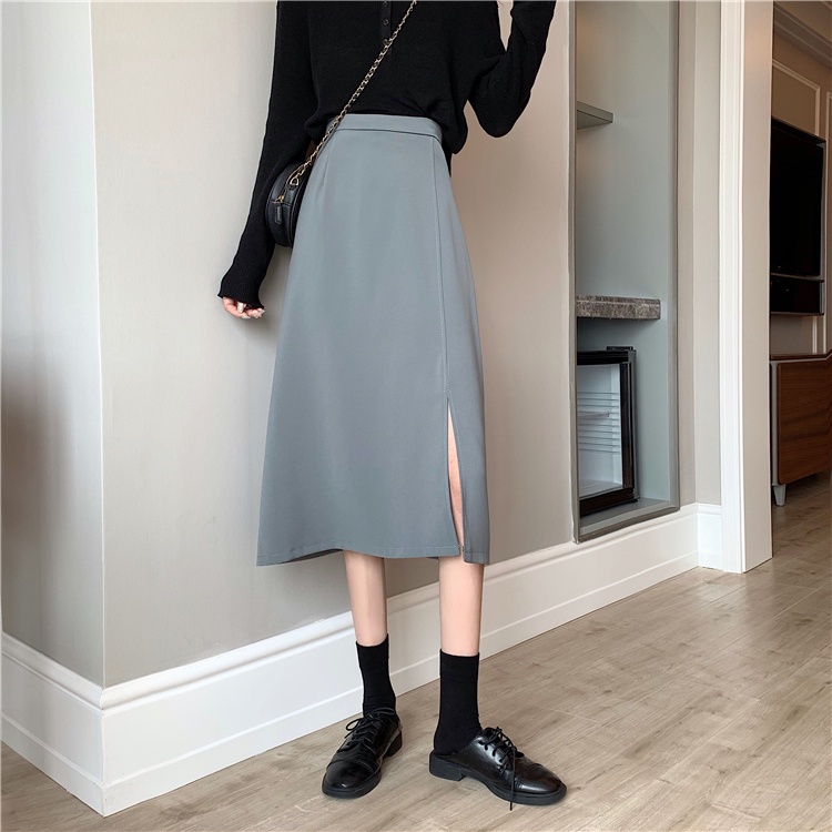 Chân Váy Chữ A Lưng Cao Phong Cách Hàn Quốc Dễ Phối Đồ