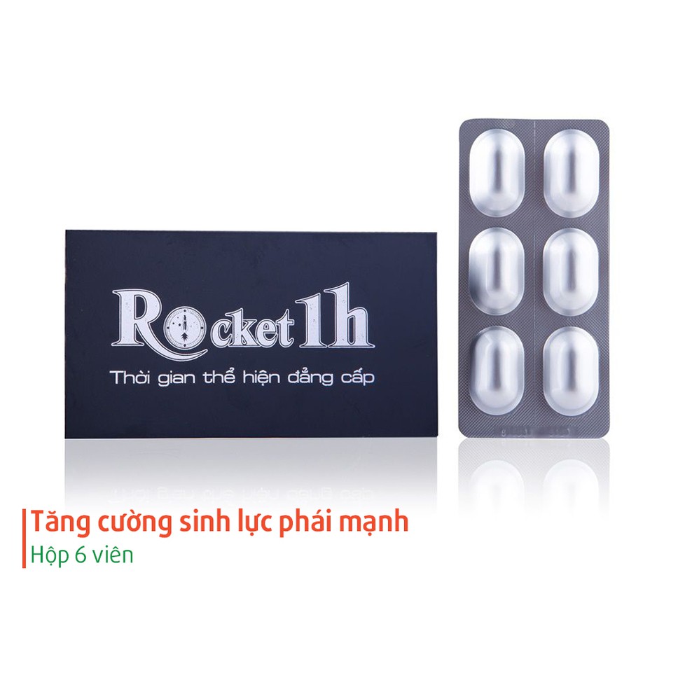 Viên uống Rocket 1 giờ ⚡️FREESHIP⚡️ Tăng cường sinh lực phái mạnh (hộp 6 viên)