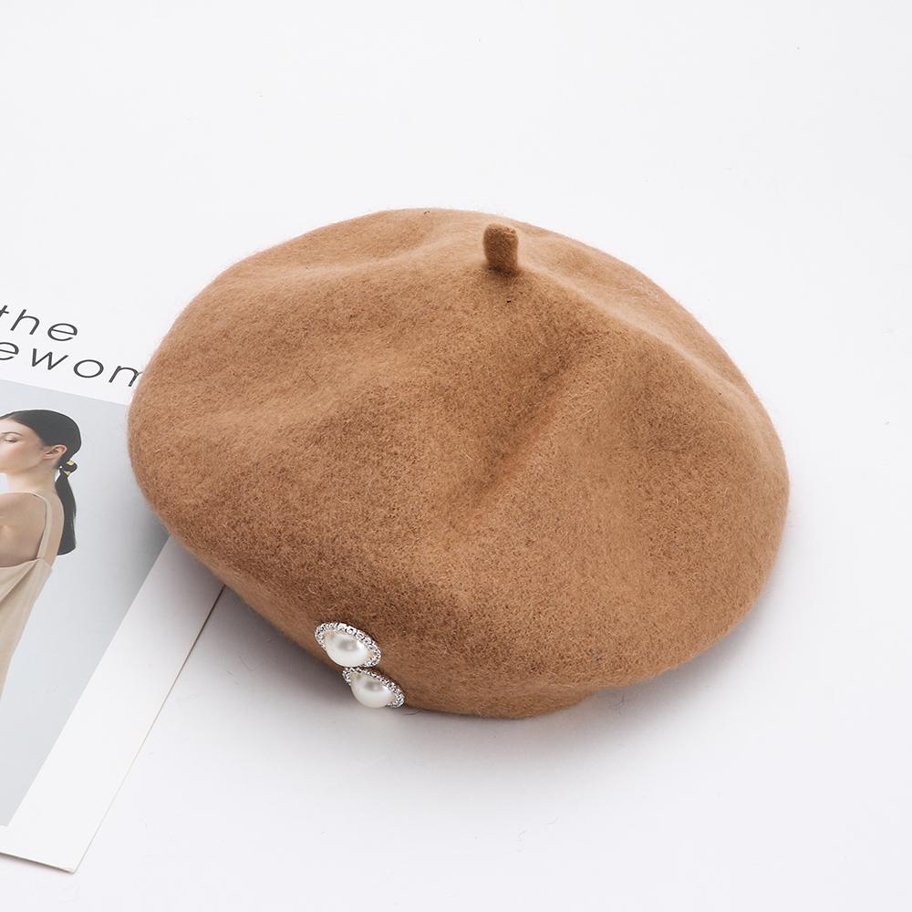 Mũ Beret Len Màu Trơn Thời Trang Thu Đông Dành Cho Nam Giới