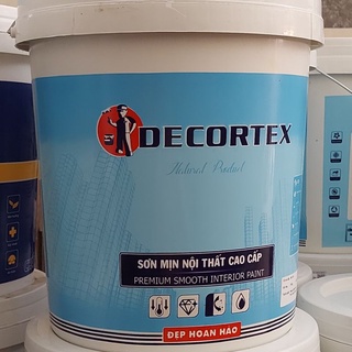 Sơn nước DECORTEX nội thất 18L,bề mặt láng mịn,đủ màu sắc,hạn chế rêu mốc