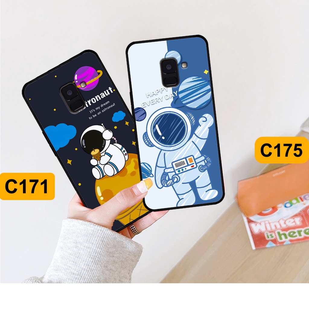 Ốp Samsung A6 2018 - A6 Plus - A8 2018 - A8 Plus in hình astronaut, phi hành gia vũ trụ hottrend, độc đáo, cá tính.