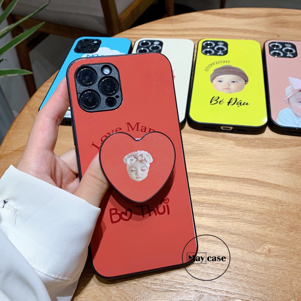 Ốp lưng tráng gương in hình chibi dành cho bé theo yêu cầu.