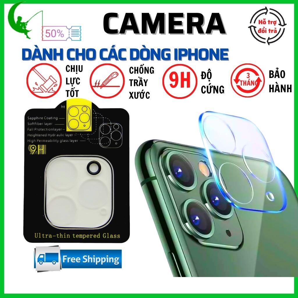 Kính cường lực Camera dành cho Iphone 11/11Pro/11 Pro max/12/12 Pro/12 Pro Max/13/13 Pro/13 Pro Max