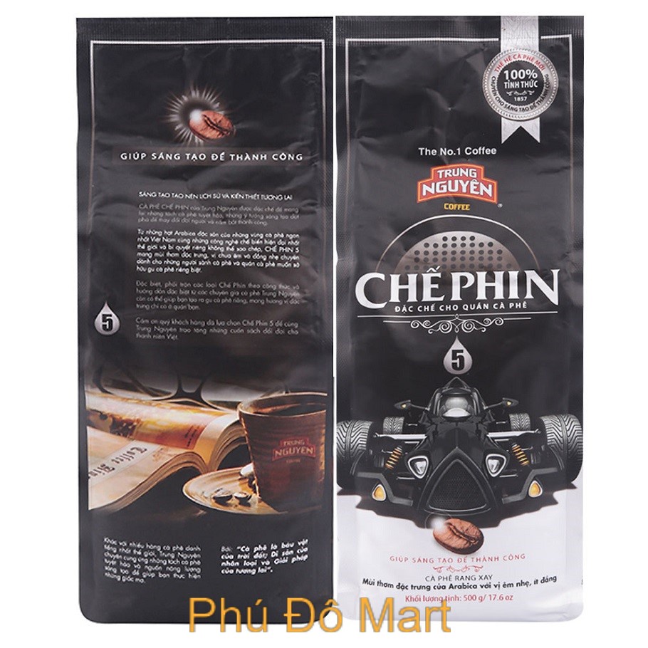 [Mã GROSALE giảm 10% đơn 150K] Cà Phê Các Loại Chế Phin Số 1-2-3-4-5 Trung Nguyên gói 500gr