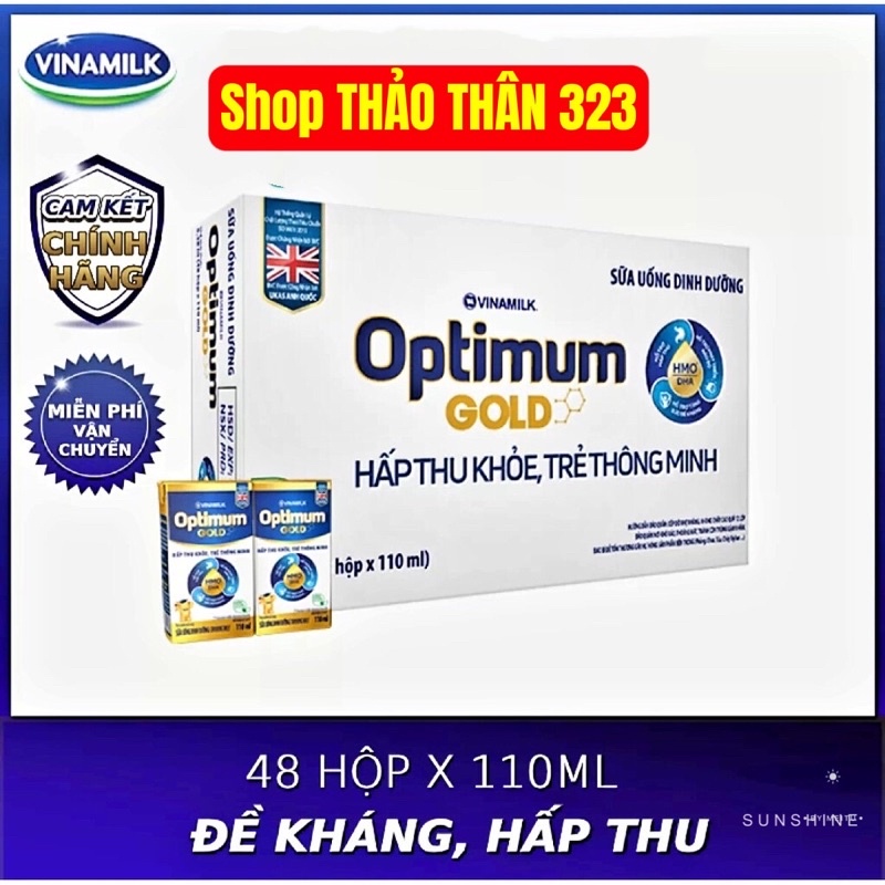 Sữa Bột Pha Sẵn Optimum Gold HMO 110ml, 180ml