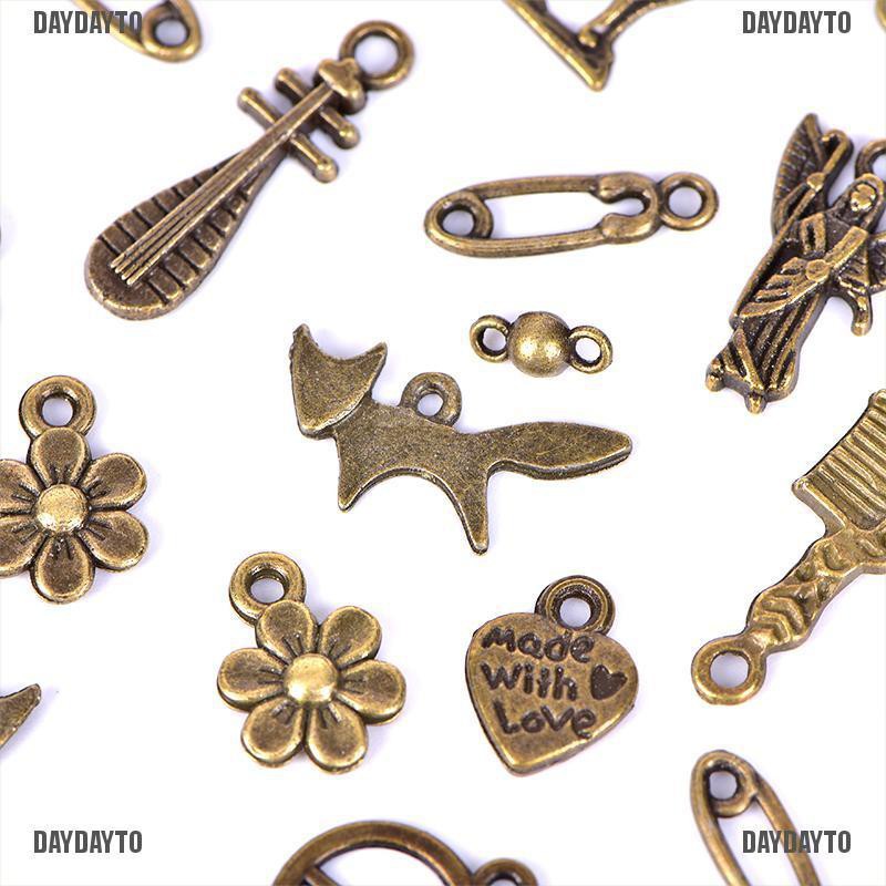 Set 100 / 50 Mặt Dây Chuyền Phong Cách Cổ Điển Dùng Làm Trang Sức DIY