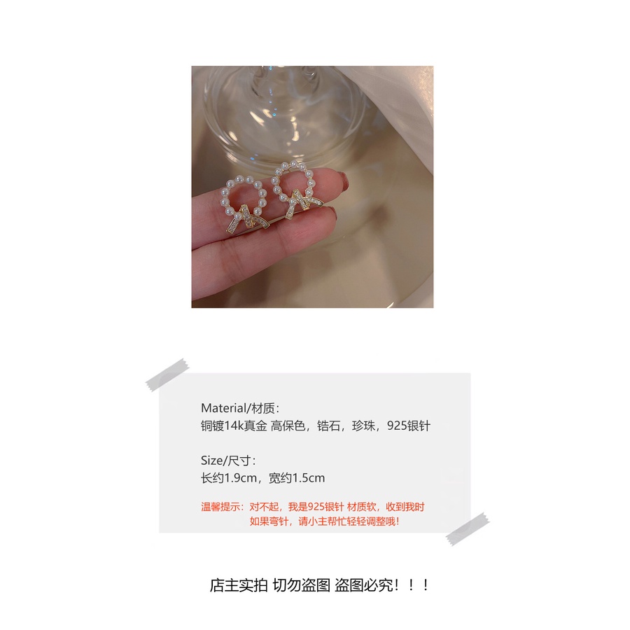 Bông Tai Tròn Đính Ngọc Trai Và Đá 2022