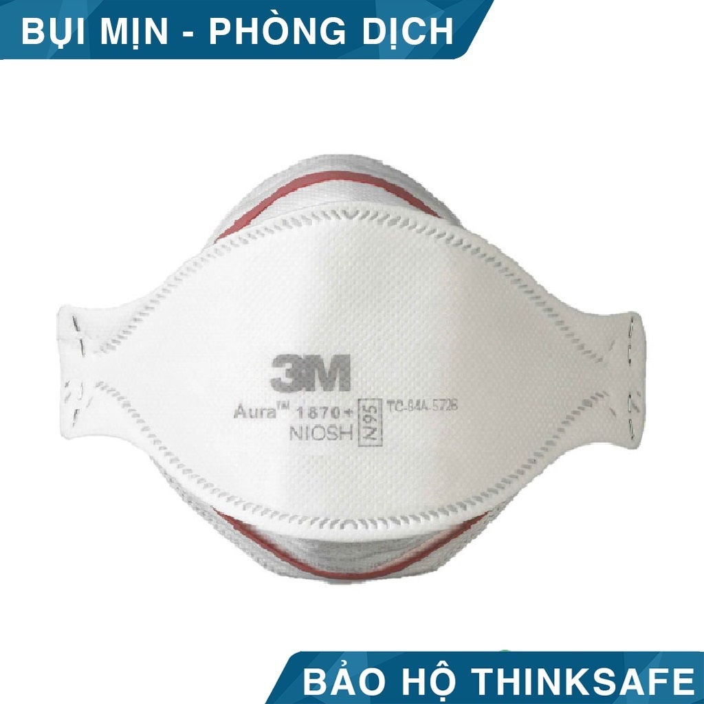 Khẩu trang N95 3M 1870+ dùng trong phẩu thuật đạt chuẩn N95 và P2, chống bụi, phòng độc, phòng dịch - Thinksafe
