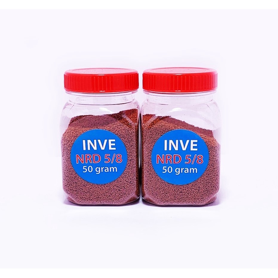 Thức ăn cá cảnh | Cám Inve Thái 1/2 - 2/3 - 3/5 - 5/8 - G8 Hàng công ty - 50gr