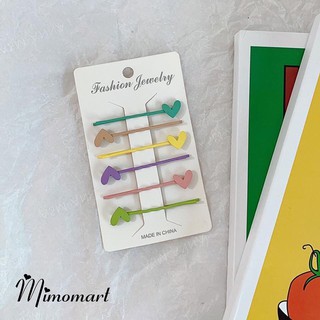 Set 6 kẹp mái sắc màu pastel
