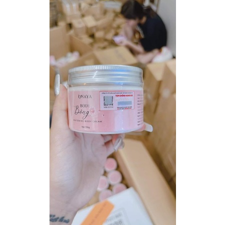 KEM BODY BÔNG ONAYA 150GR, trắng sáng mềm mịn, cấp nước, thấm nhanh không bết dính