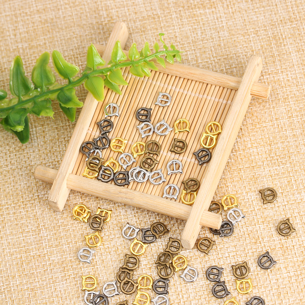 Set 20/40 Nút Thắt Lưng 4 Màu Sắc Hình Mèo Cho Thú Nhồi Bông