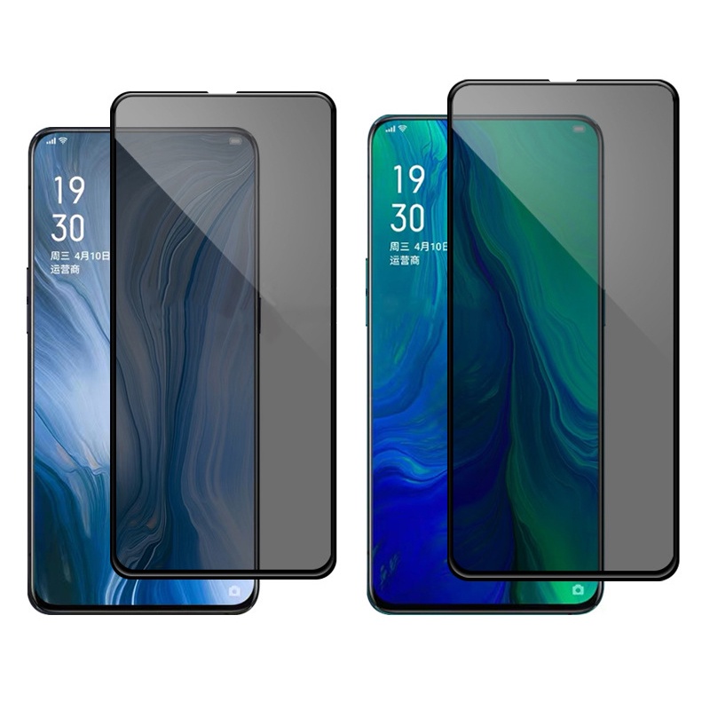 Kính Cường Lực Màn Hình Chống Nhìn Trộm cho Oppo F9 F11 Pro A57 A98 A15 A17 A74 A54 A33 A53 A53S A32 A92 A93 A5S Ax5S A12 A31 A15S A5 A9 2020 Reno 5 8T