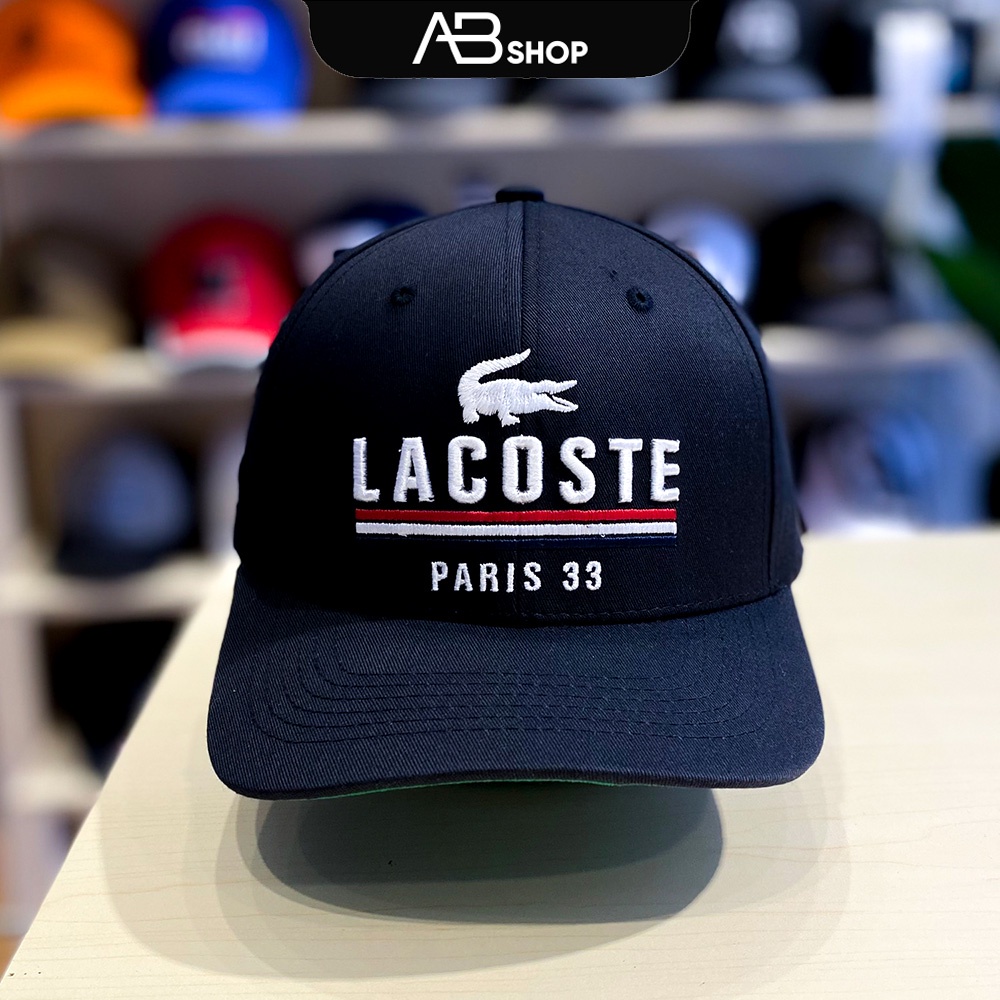 Mũ Lưỡi Trai Lacos Paris Trắng và Đen
