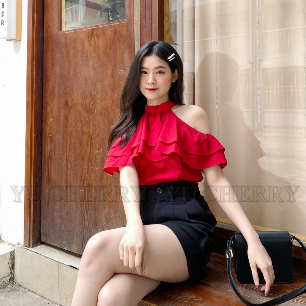 YU CHERRY | Áo halter layered mimi top YA398 | BigBuy360 - bigbuy360.vn