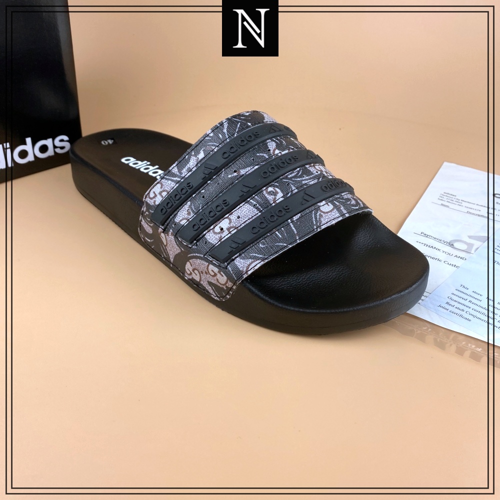 Dép nam adidas NAT - 8939 dép quai ngang thể thao chống thấm nước đế cao su êm nhẹ