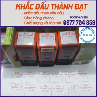 Khắc dấu Bưu Điện (dấu tròn, vuông) đường kính 32mm có ngày tháng năm thay đổi (Trodat 43132)
