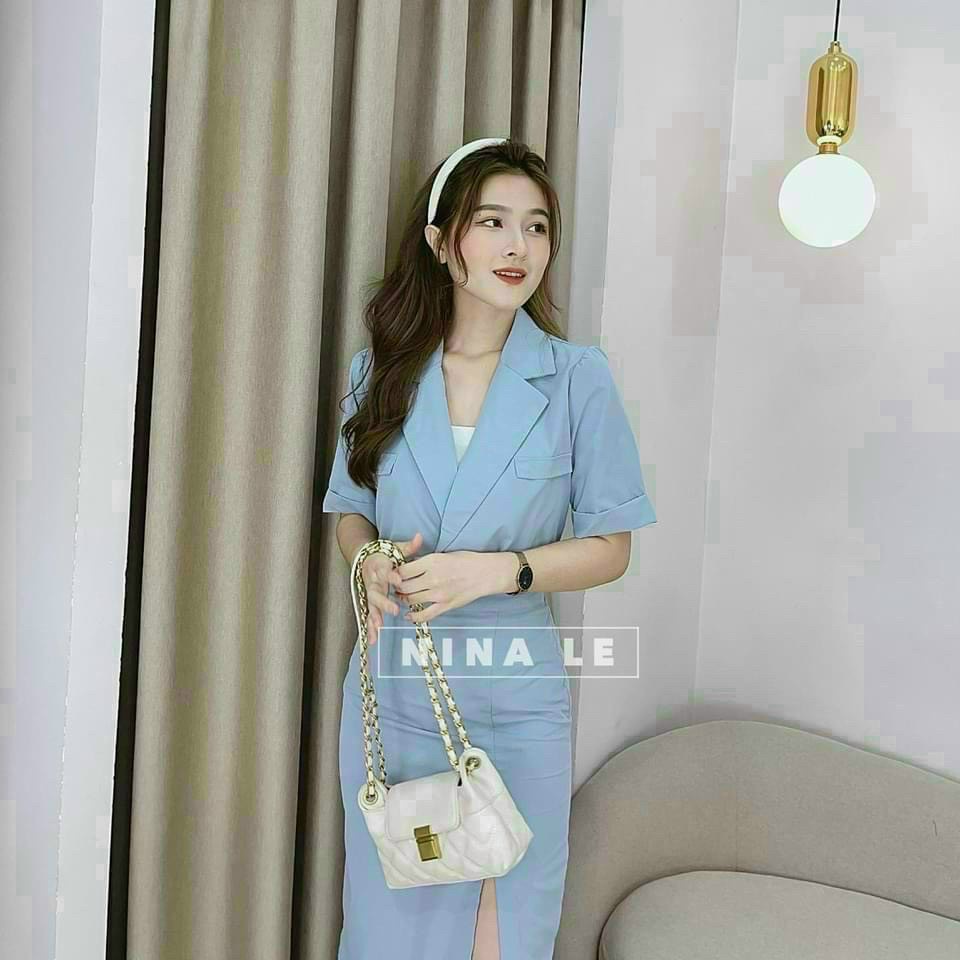 Sét Bộ Nữ 3 Món Áo Vest Chân Váy Dài Sẻ Tà Cho Nữ -Sét Vest Công Sở -Sét Váy Tiểu Thư Dáng Dài Sẻ Tà Chất Fort