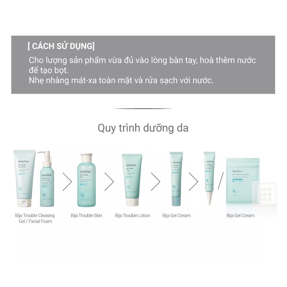 Sữa Rửa Mặt Dành Cho Da Mụn innisfree Bija Trouble Facial Foam 150g | Hasaki - Sản Phẩm Chính Hãng