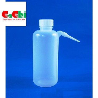 Bình tia vòi ngang 500ml nắp trắng