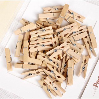 Set 50 Kẹp gỗ kẹp ảnh treo trang trí,Kẹp Gỗ Treo Ảnh,Kẹp ảnh gỗ