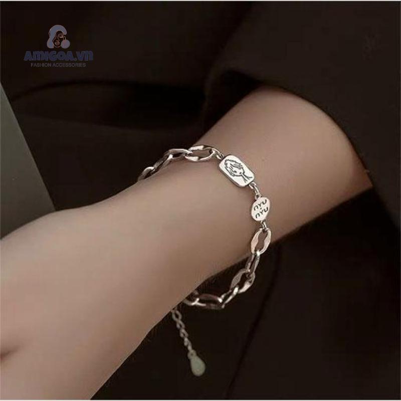 ✨✨Vòng tay kim loại phối mặt hình hoàng tử bé phong cách retro xinh xắn