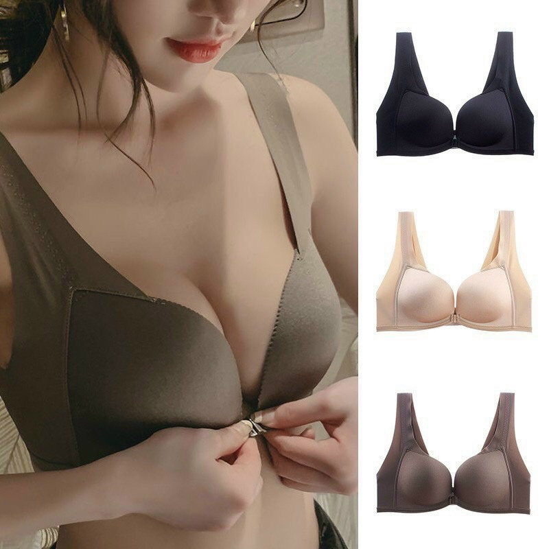 Áo Bra Cài Trước Không Viền Hàn TKCT Áo Ngực Nữ Đúc