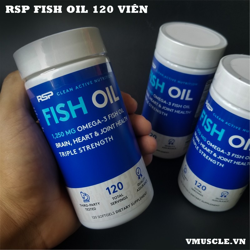 RSP Omega 3 Fish Oil bổ sung dầu cá, EPA/DHA và Omega 3 hàm lượng cao
