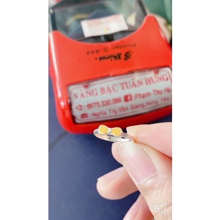 Nhẫn bạc cho bé mèo, nơ,hoa,cầu vồng,dâu tây