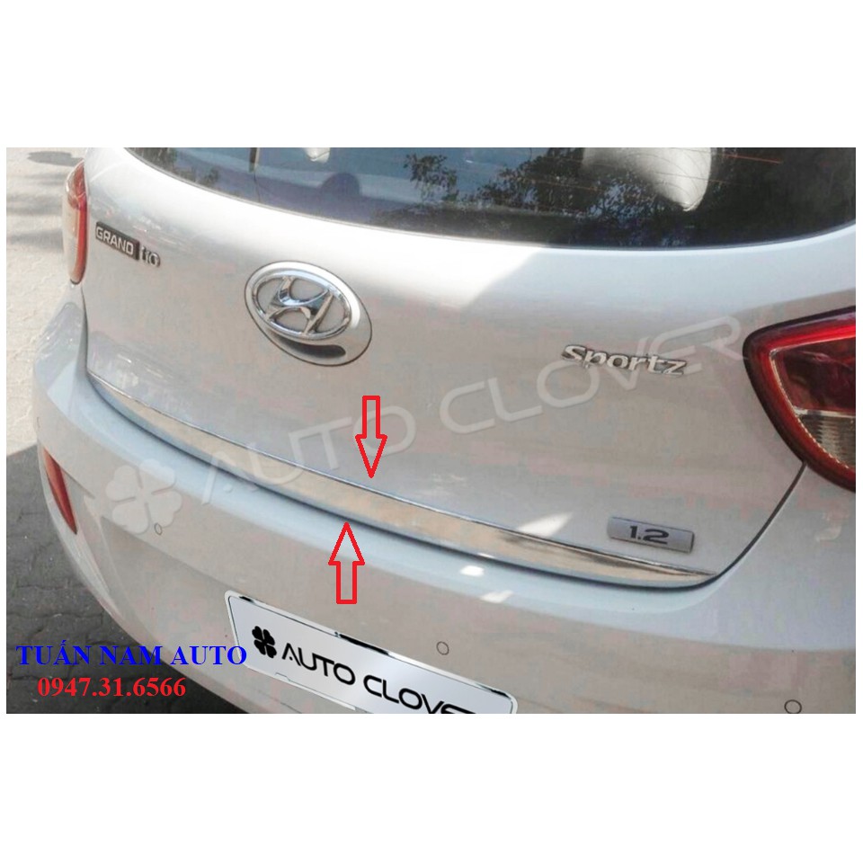 NẸP CỐP SAU CRÔM GRAND I10 HATCHBACK 5 CỬA 2020 – 2015 (Hàng Korea Cao Cấp)