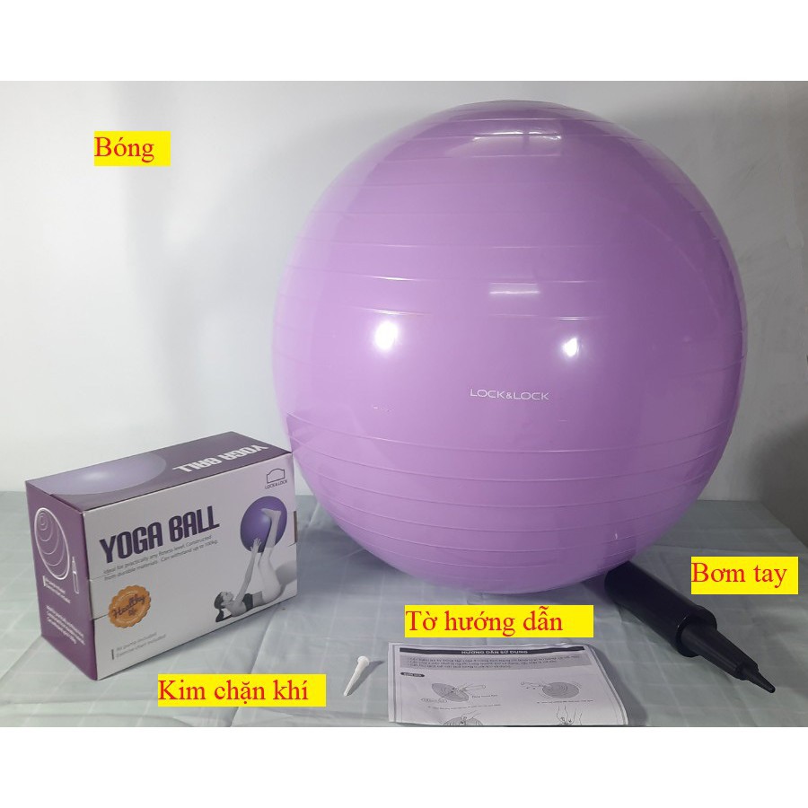 BÓNG TẬP THỂ DỤC YOGA BALL LOCK&LOCK