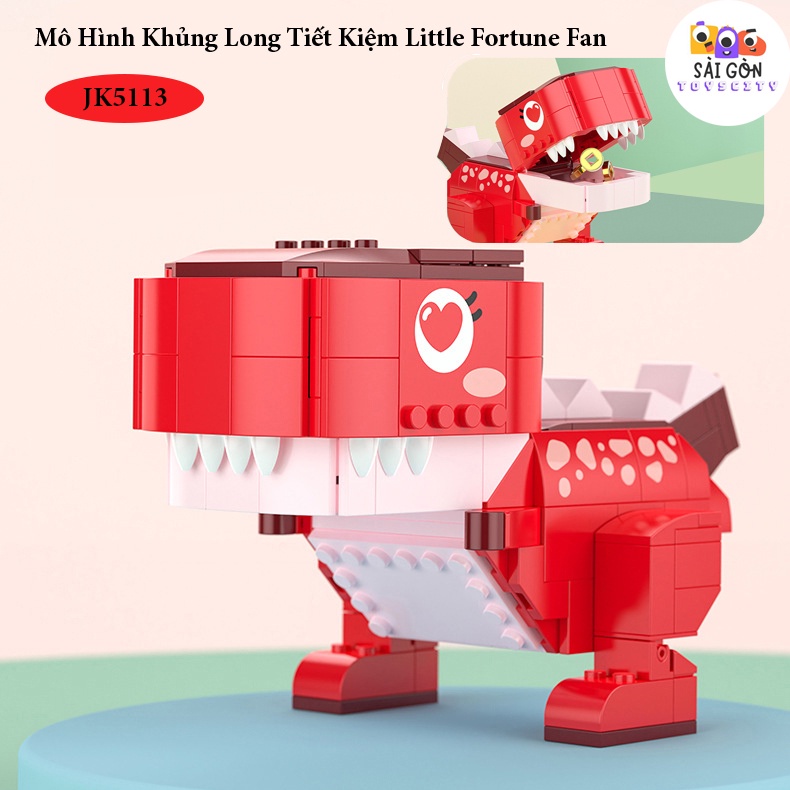 Đồ Chơi Lắp Ráp Kiểu LEGO Mô Hình Đồ Dùng Học Tập Khủng Long Fun Desk Cho Bé Siêu Dễ Thương JAKI Với 250+ PCS
