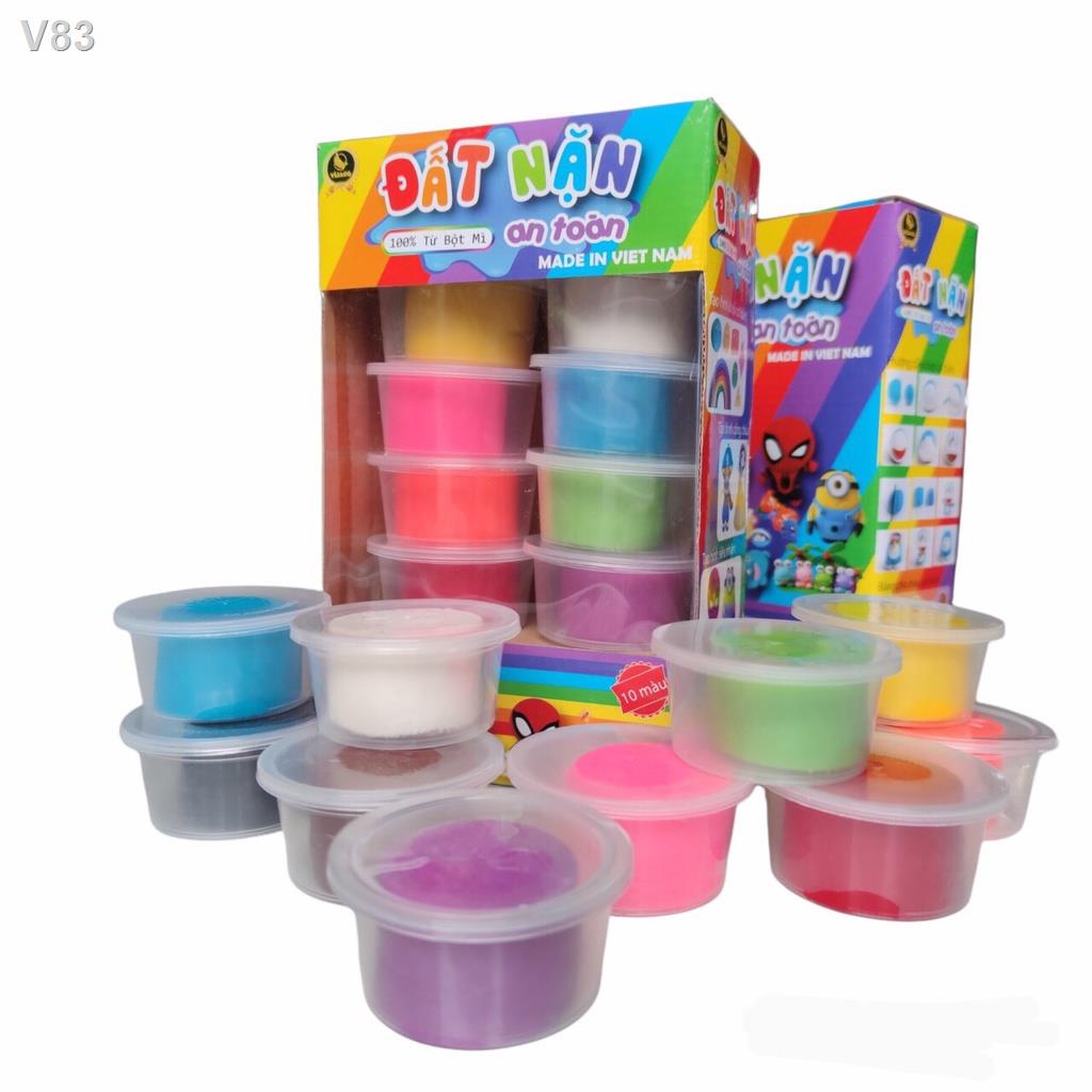 TQ Đất nặn an toàn cho bé làm từ bột mì set 10 màu sắc 800gr